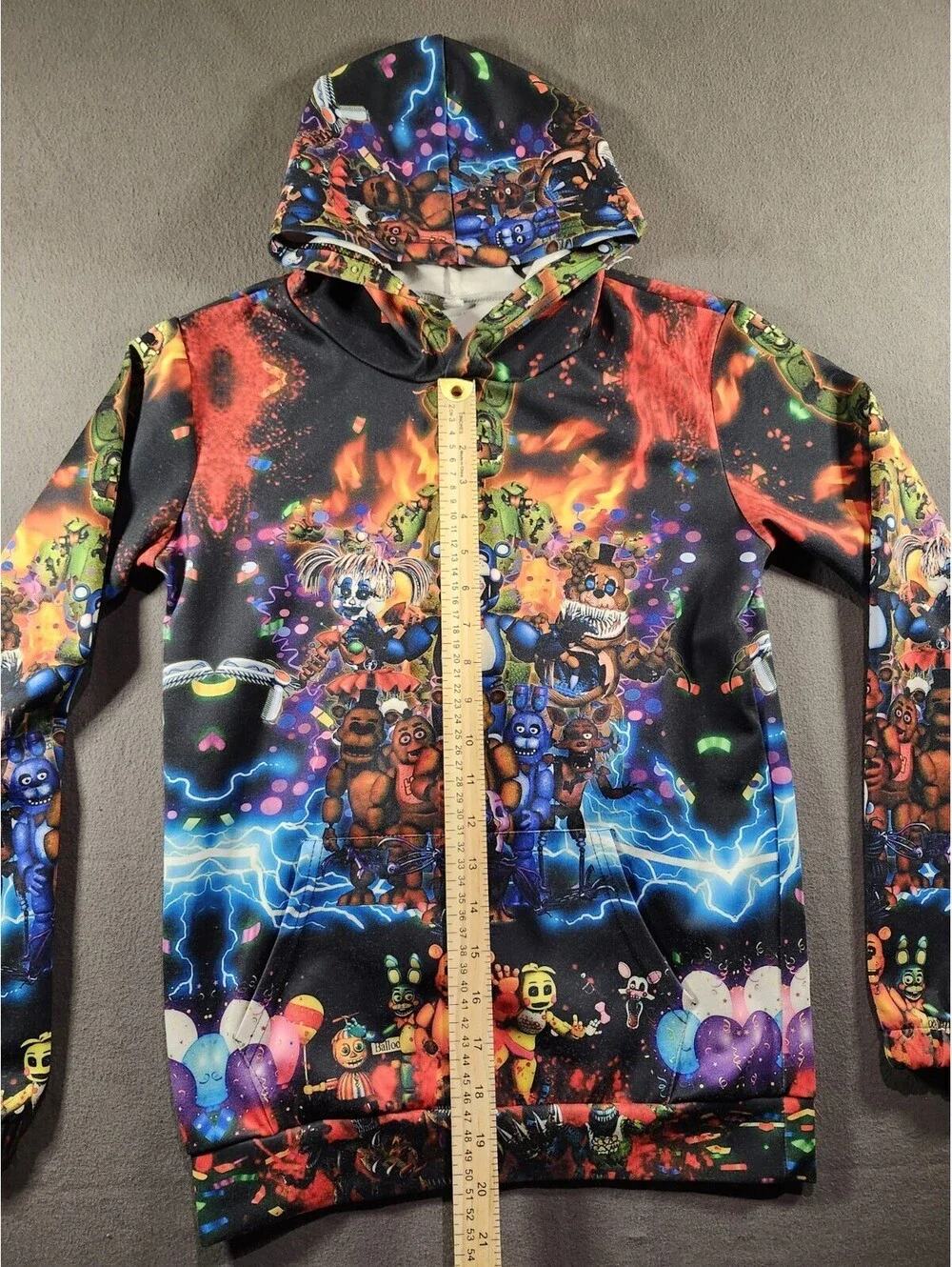 Freddy Fazbear Five Nights at Freddy's Unisex Kids M Pullover Hoodie Pockets 160